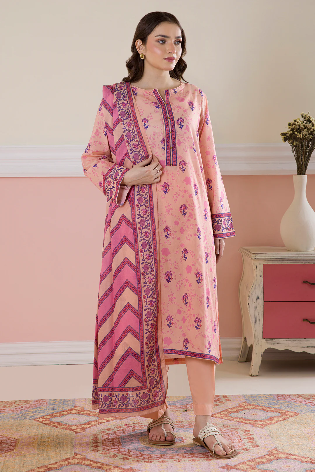 Kurta Dupatta Trouser - 2188 - Image 3