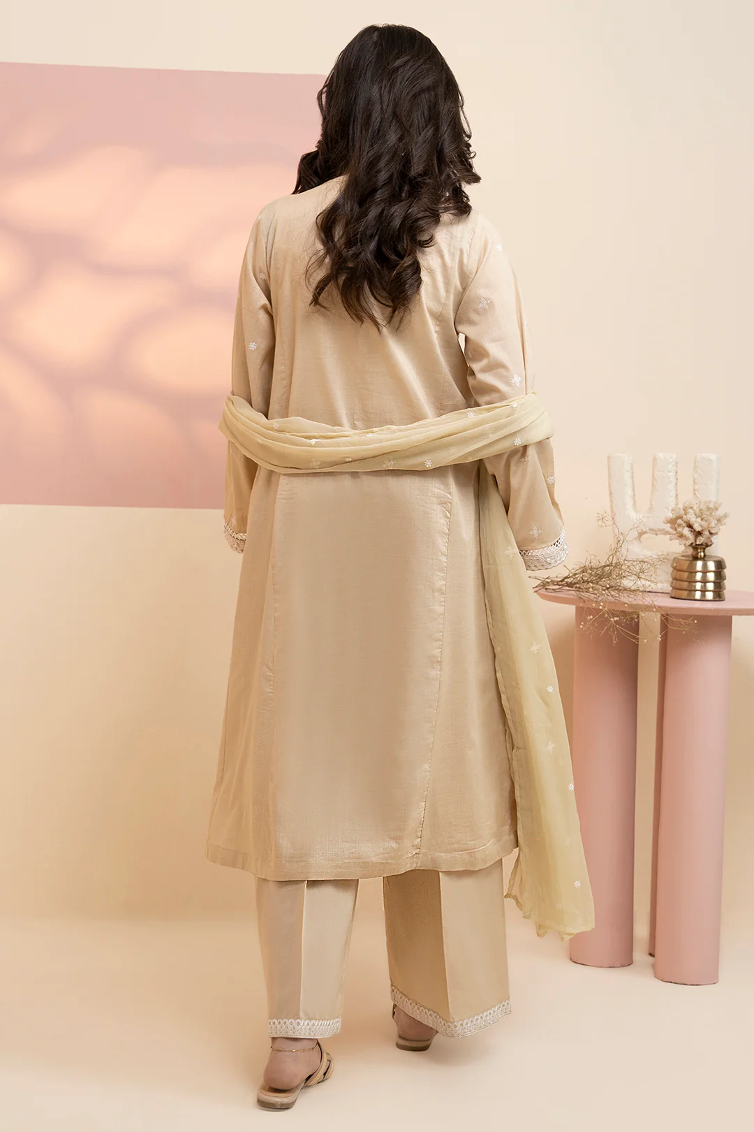Embroidered Kurta Dupatta Trouser - 2505 - Image 7