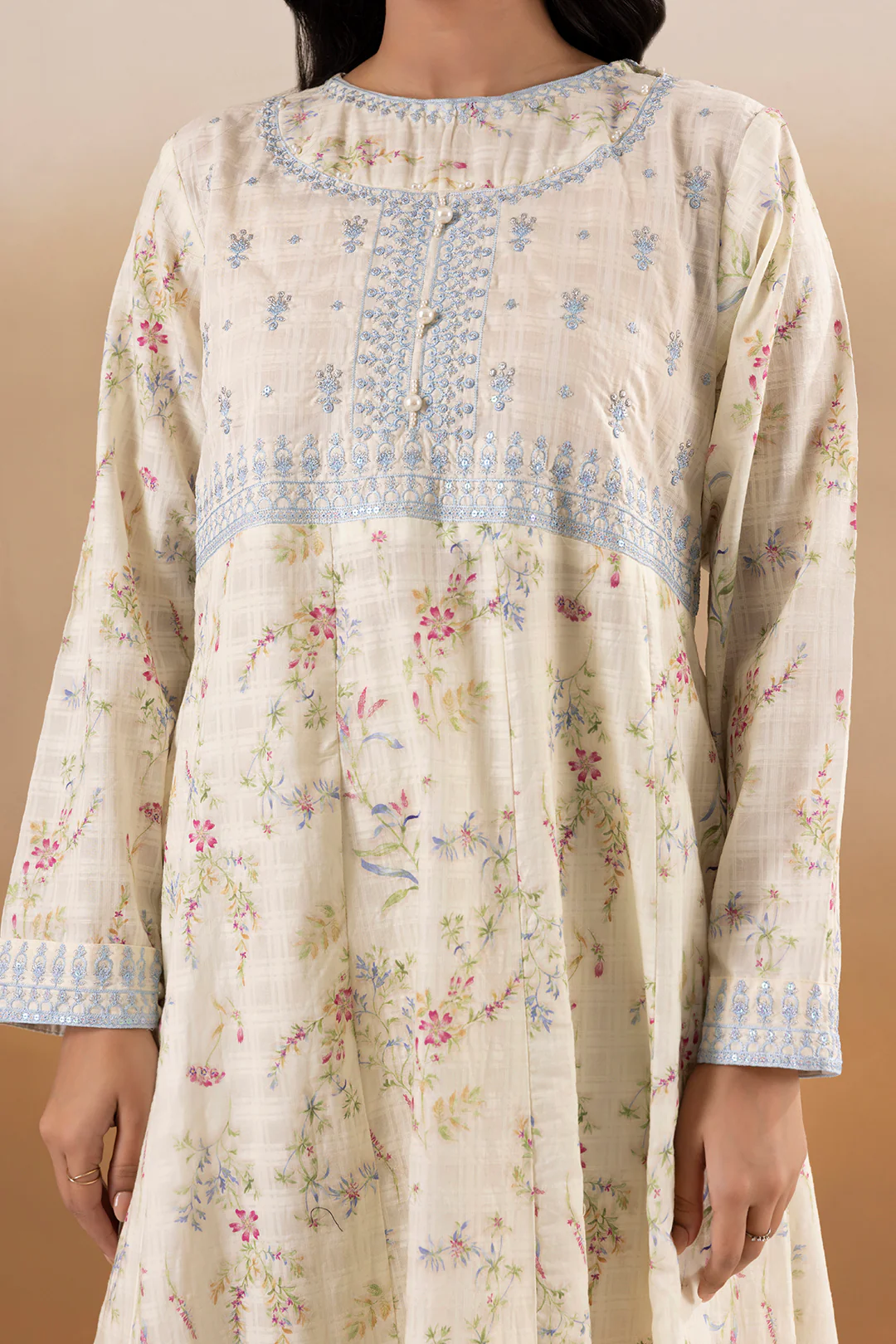 Embroidered Kurta Dupatta Trouser - 2514 - Image 5