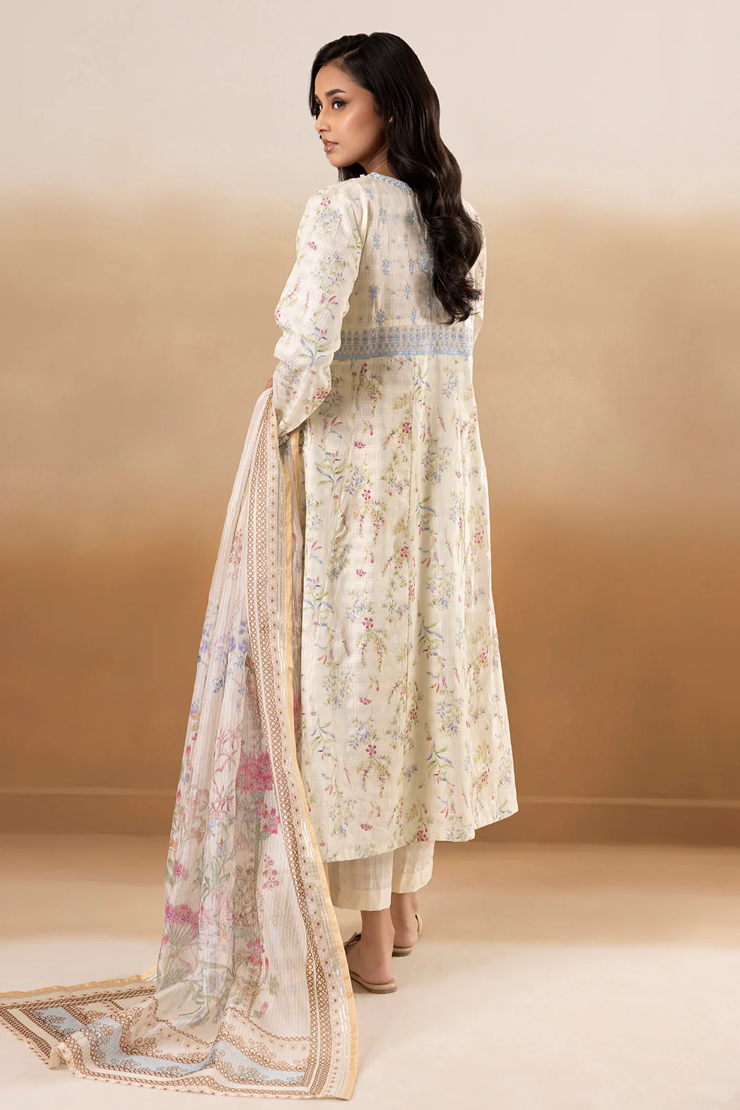 Embroidered Kurta Dupatta Trouser - 2514 - Image 7