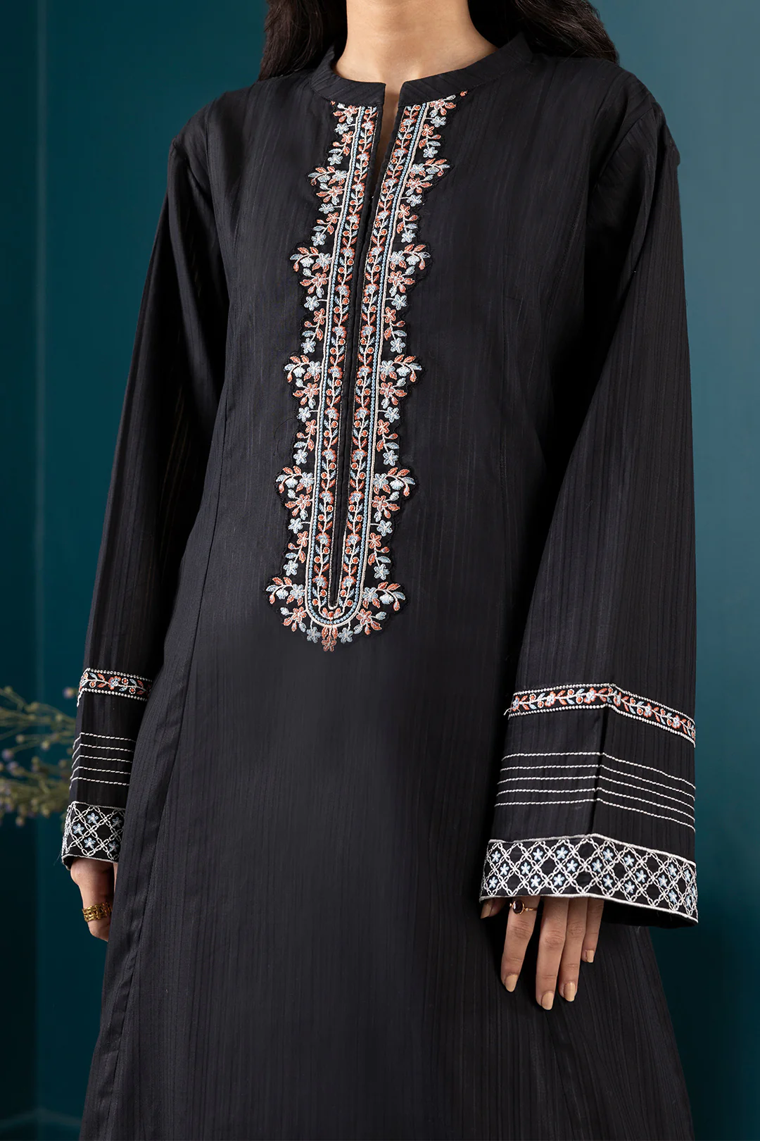 Embroidered Kurta Dupatta Trouser - 2515 - Image 10