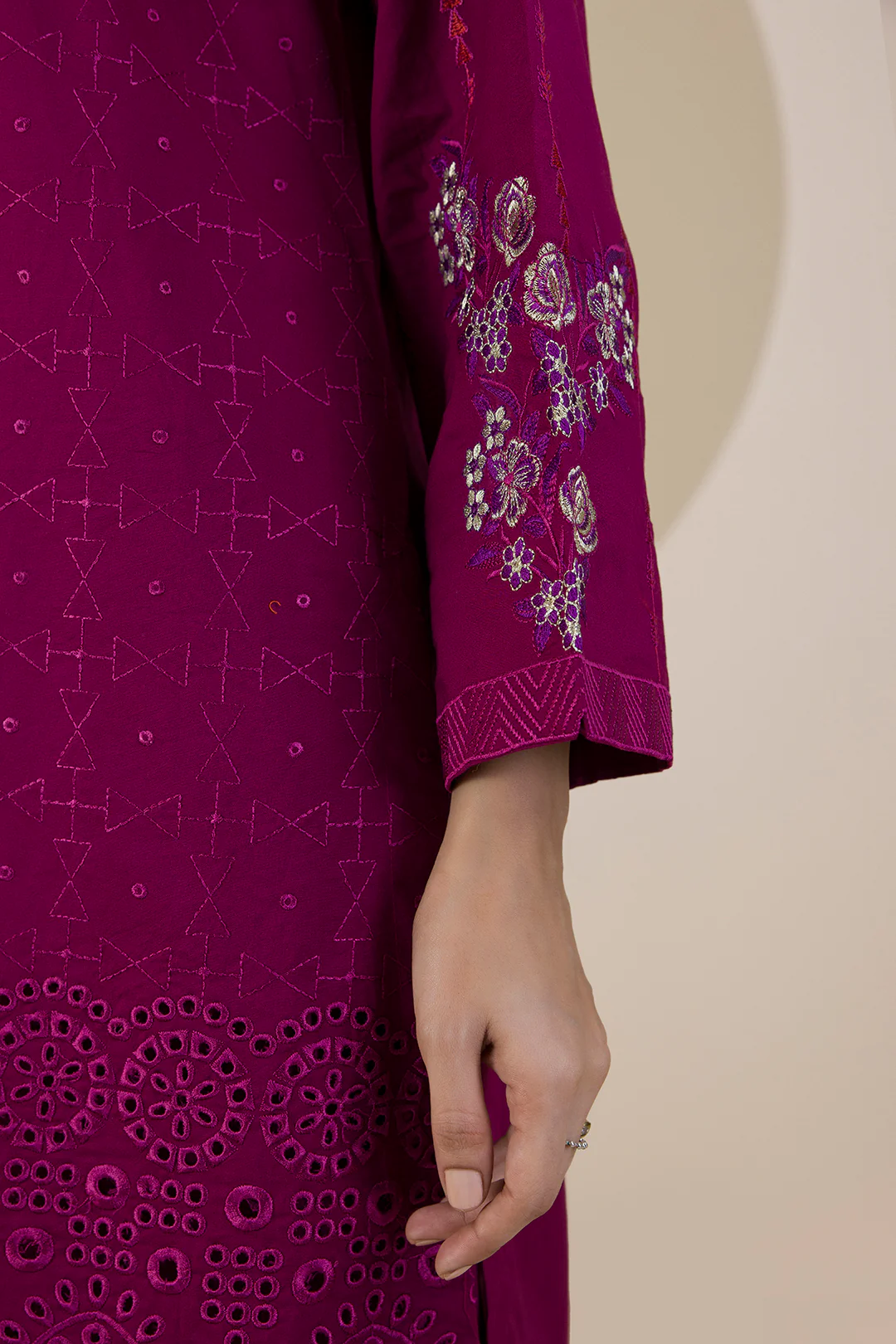 Embroidered Kurta Dupatta Trouser - 2525 - Image 9