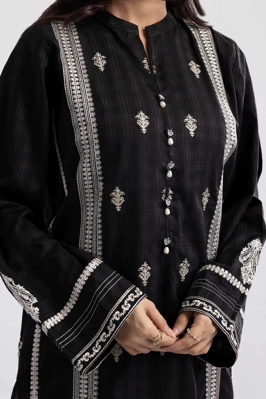 Embroidered Kurta Dupatta Trouser - 2576 - Image 3
