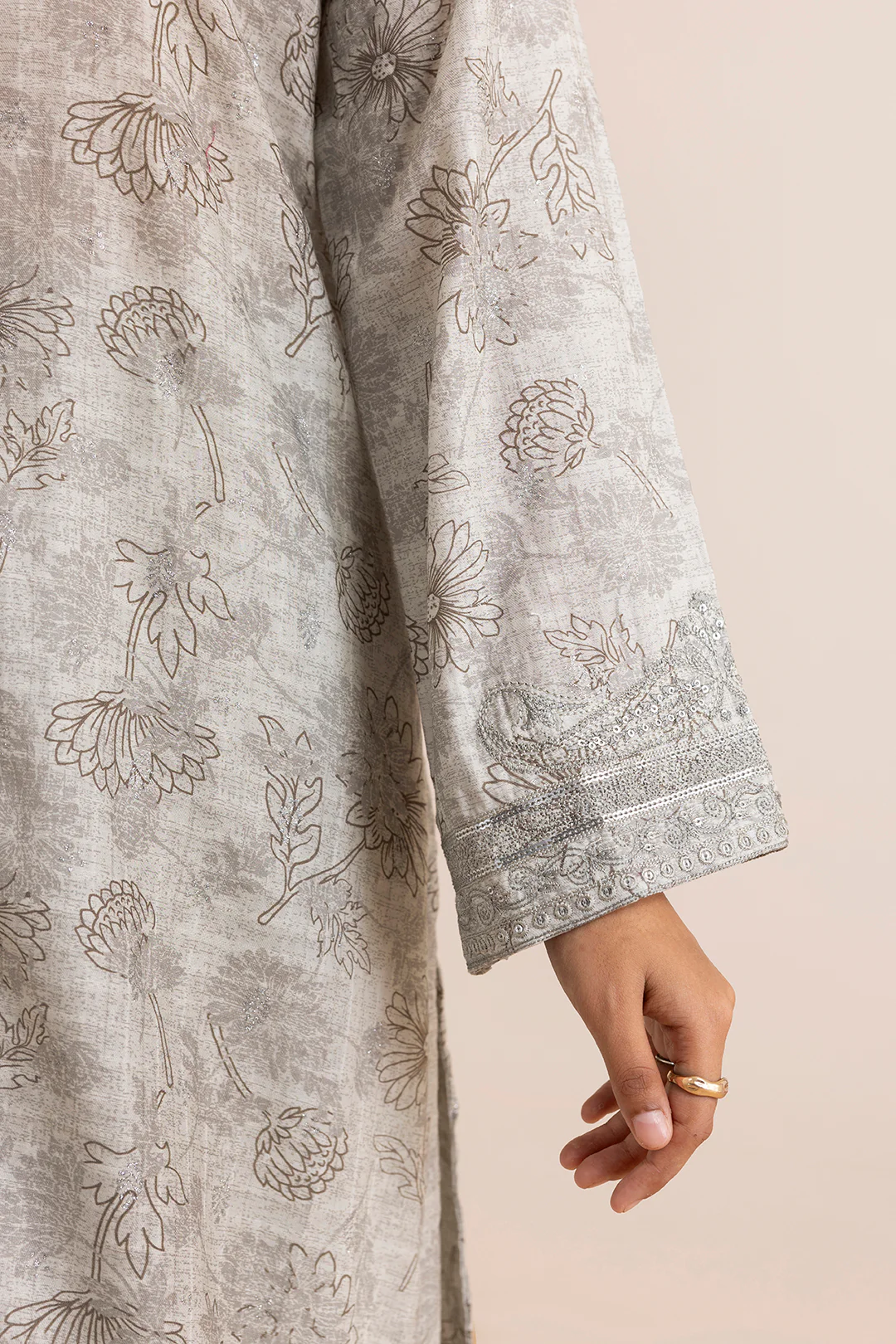 Embroidered Kurta Dupatta Trouser - 2636 - Image 5