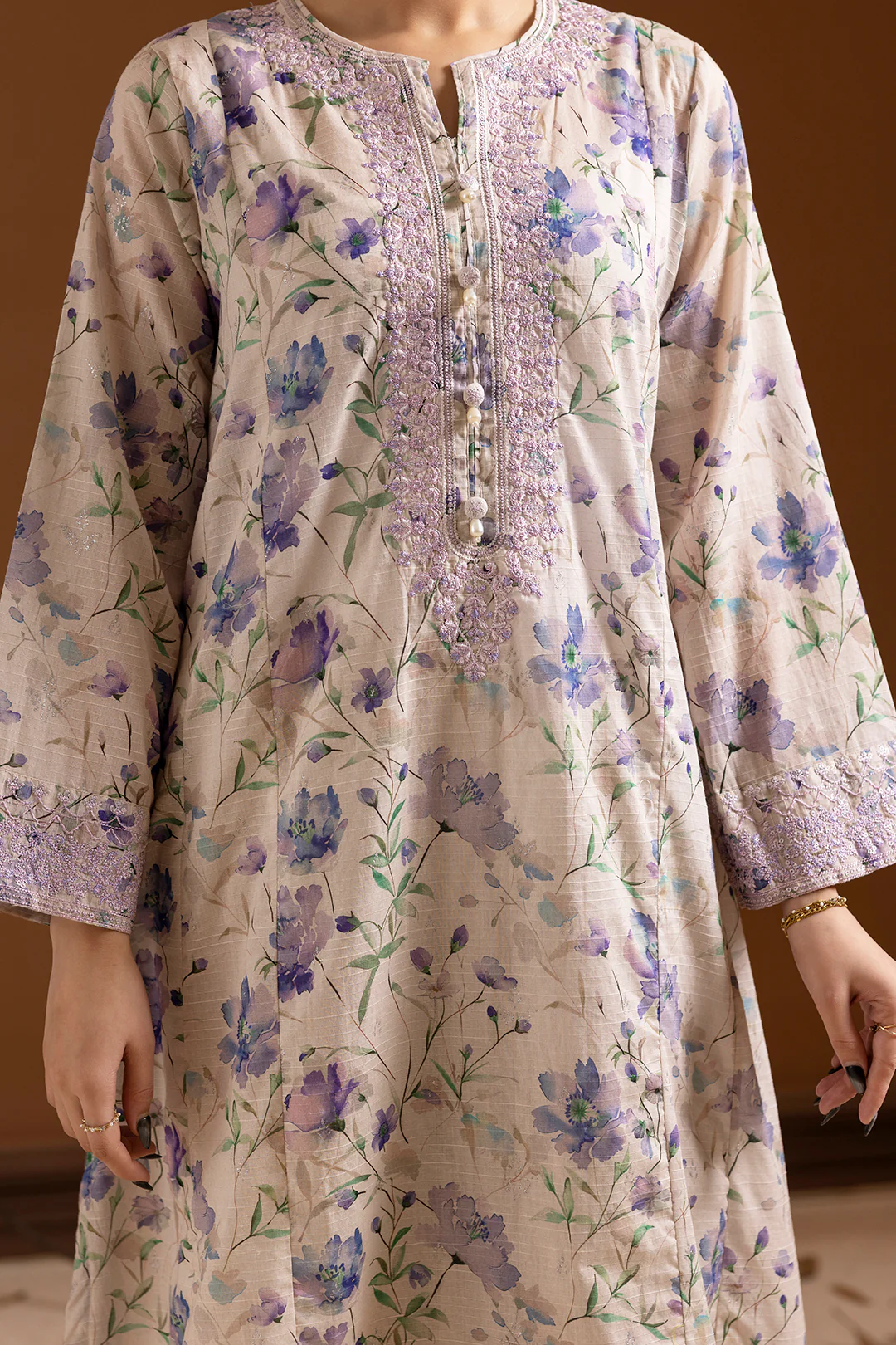 Embroidered Kurta Dupatta Trouser - 2639 - Image 6