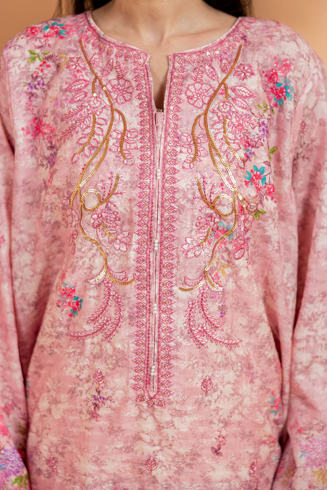 Embroidered Kurta Dupatta Trouser - 2642 - Image 5