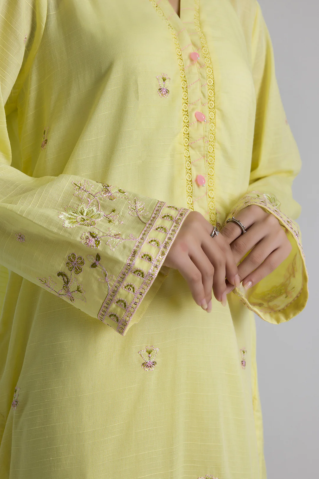 Embroidered Kurta Dupatta Trouser - 2650 - Image 3