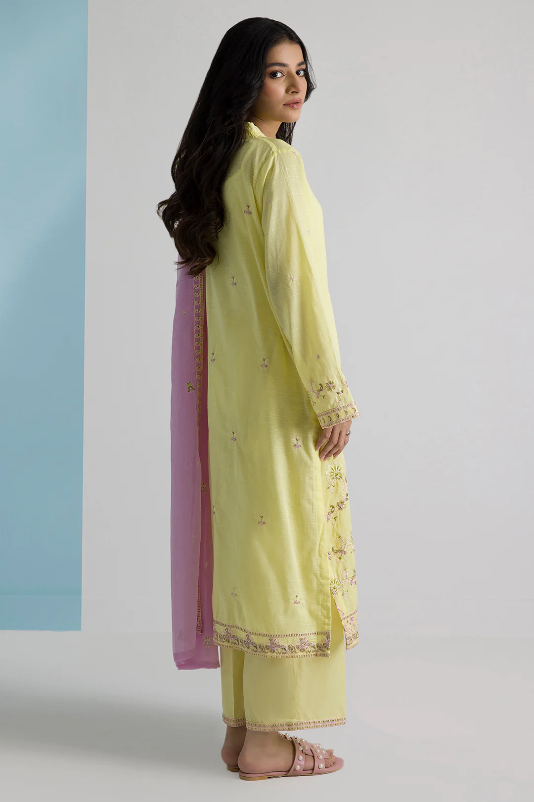 Embroidered Kurta Dupatta Trouser - 2650 - Image 7