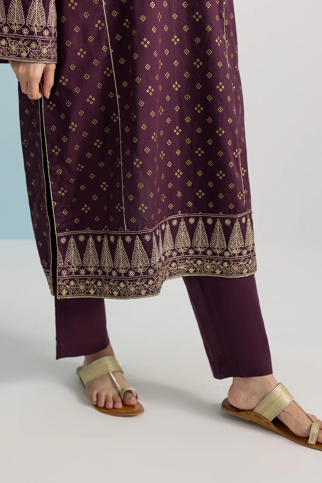 Embroidered Kurta Dupatta Trouser - 2691 - Image 8