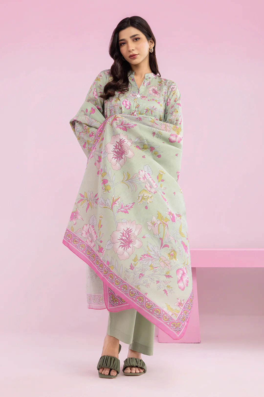 Kurta Dupatta Trouser - 2171 - Image 3