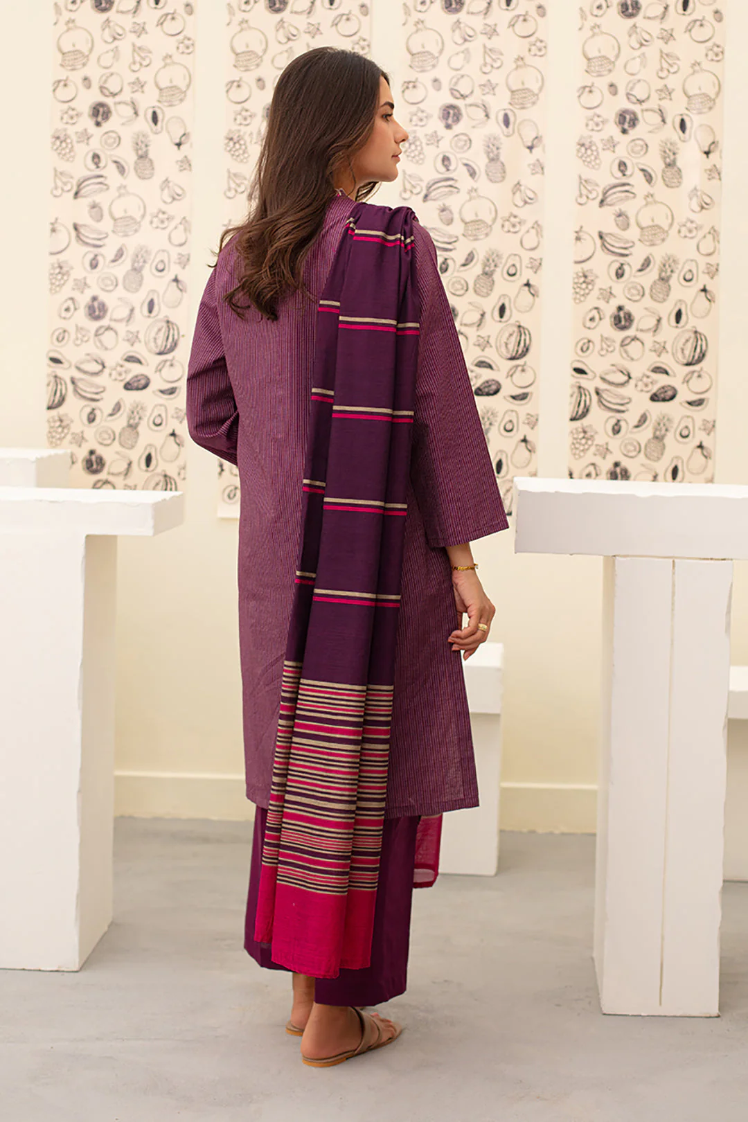 Embroidered Kurta Dupatta Trouser - 1413 - Image 5