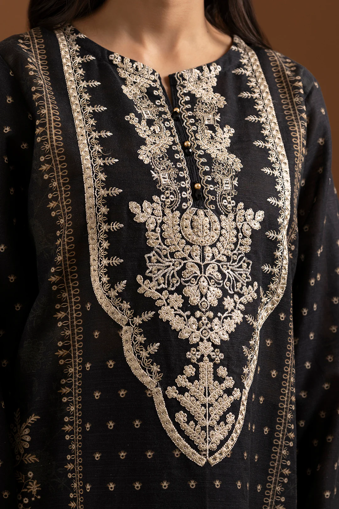 Embroidered Kurta Dupatta Trouser - 3014 - Image 3