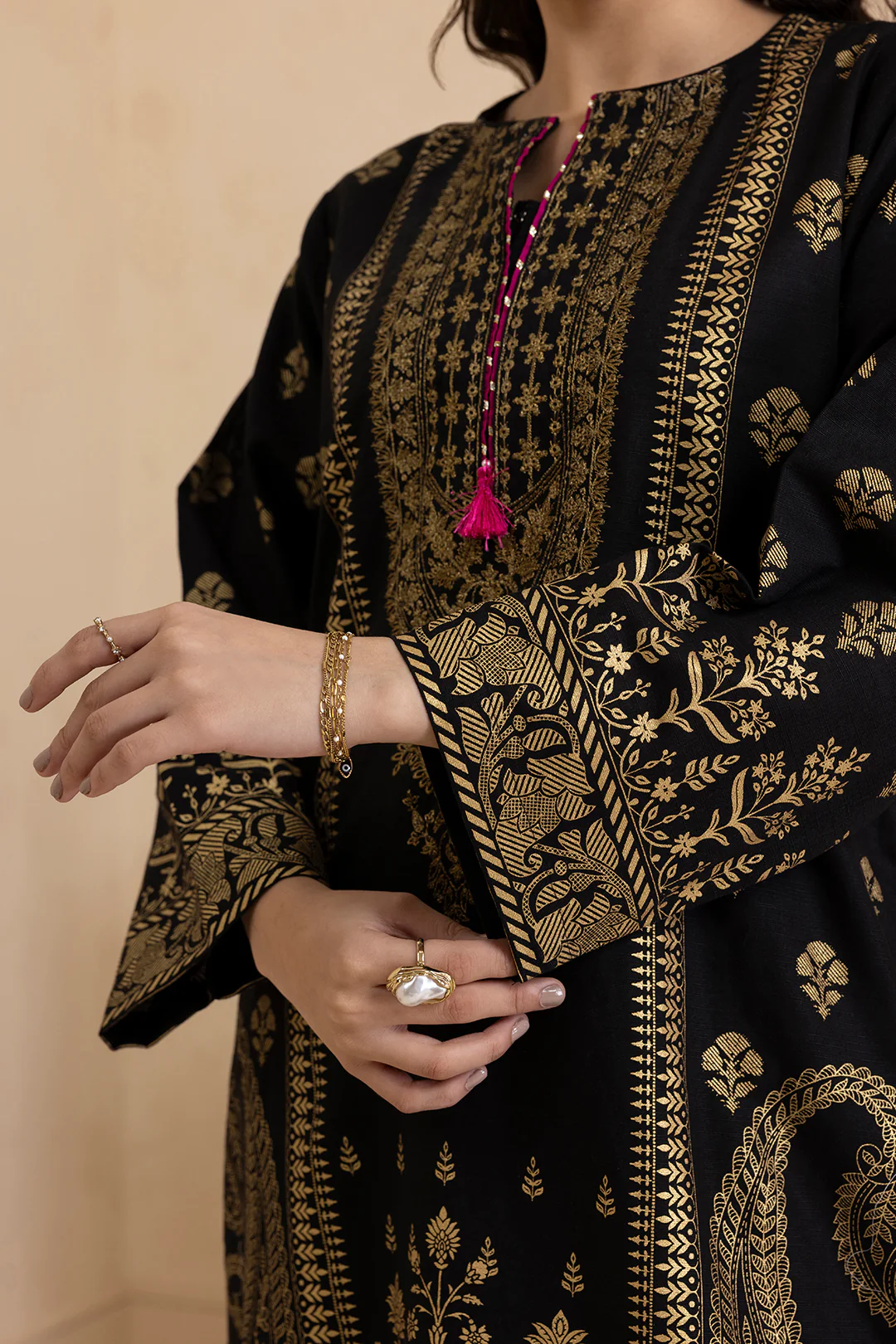 Embroidered Kurta Dupatta Trouser - 3016 - Image 5