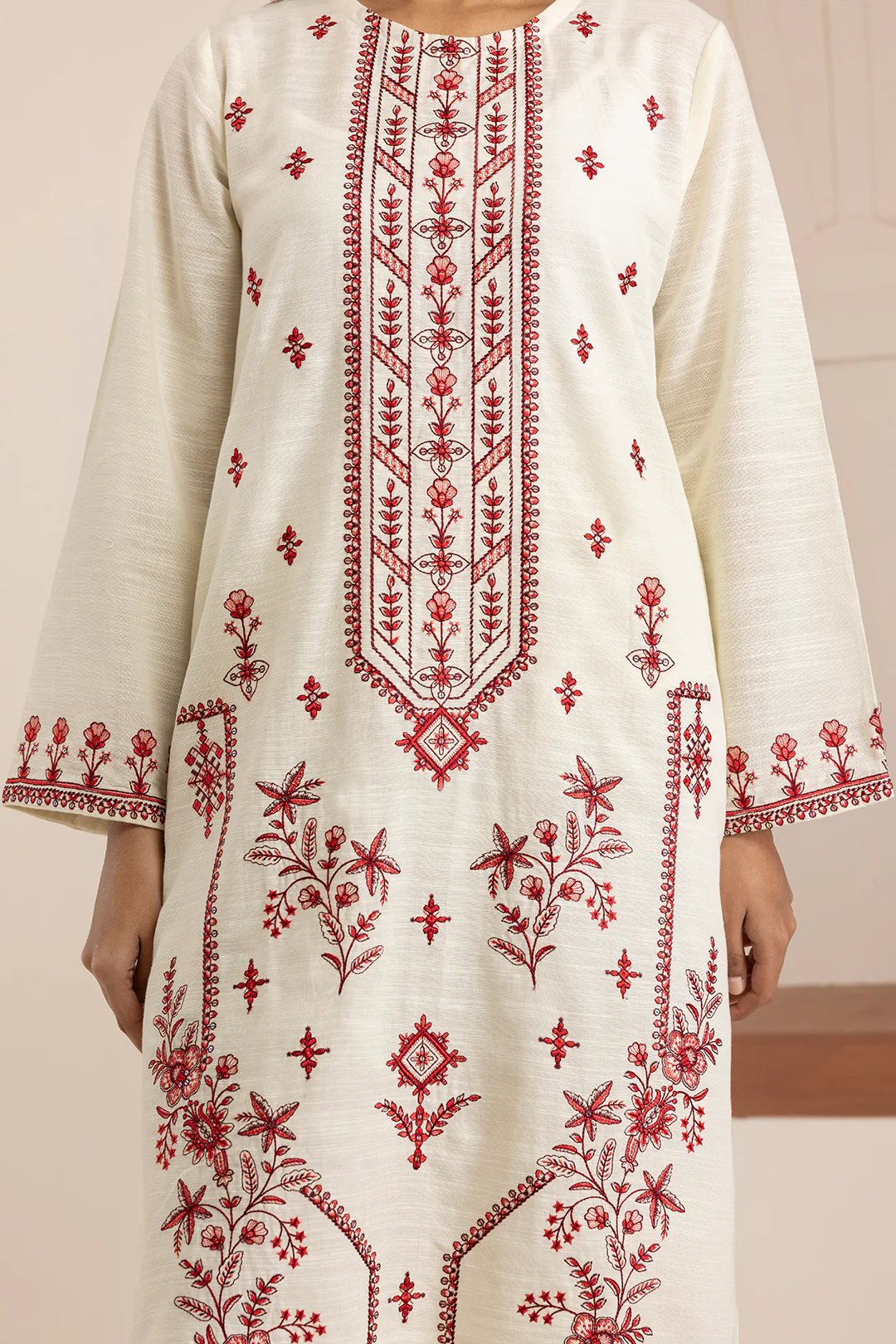 Embroidered Kurta Dupatta Trouser - 3063 - Image 5