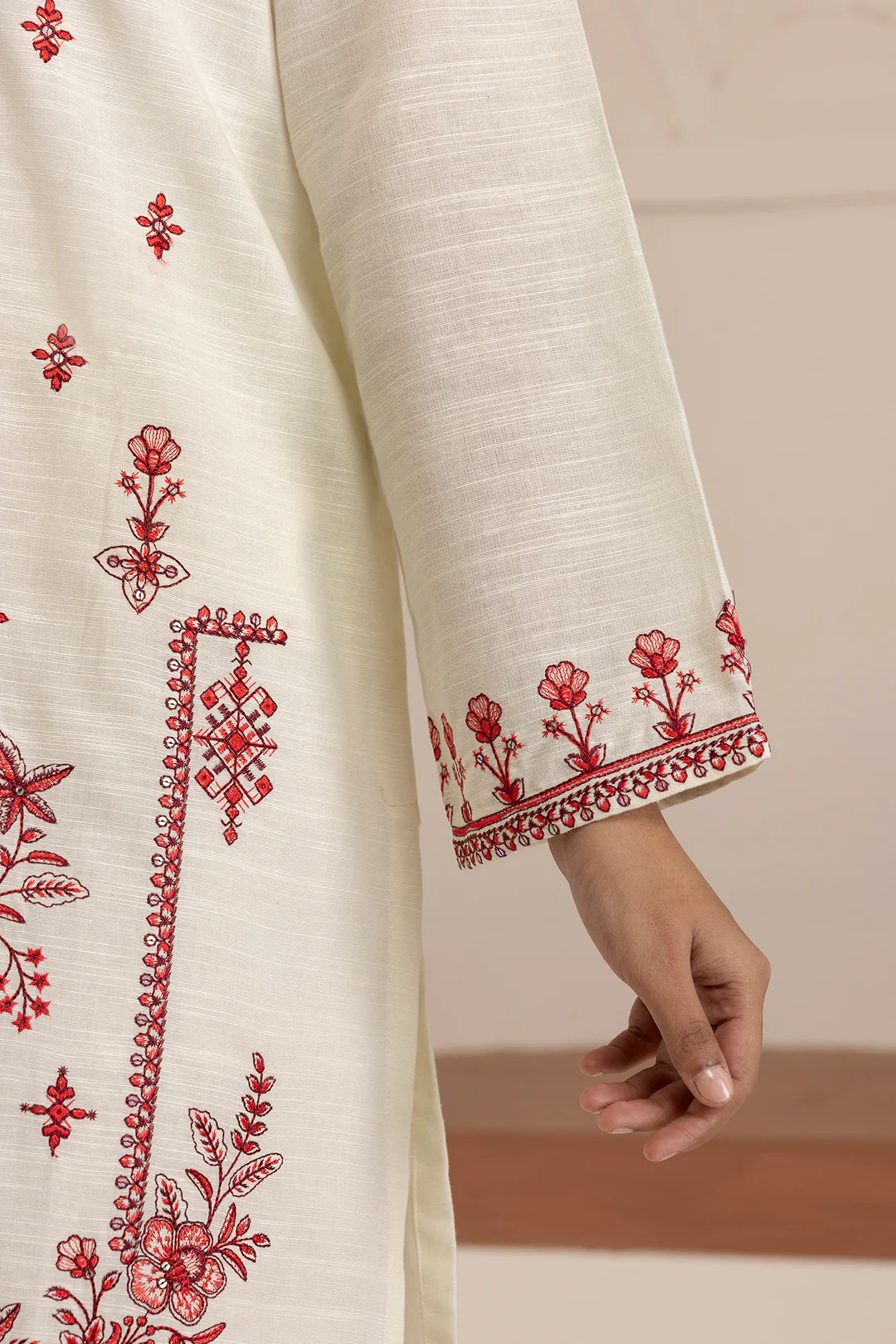Embroidered Kurta Dupatta Trouser - 3063 - Image 6