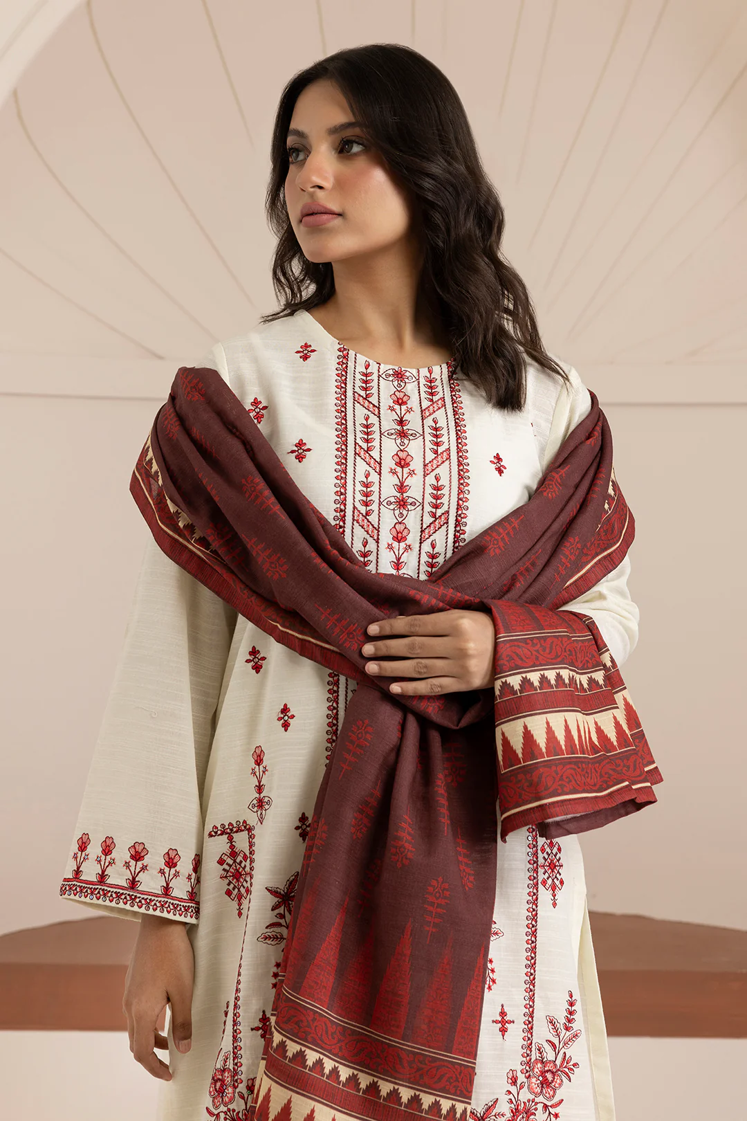 Embroidered Kurta Dupatta Trouser - 3063 - Image 8
