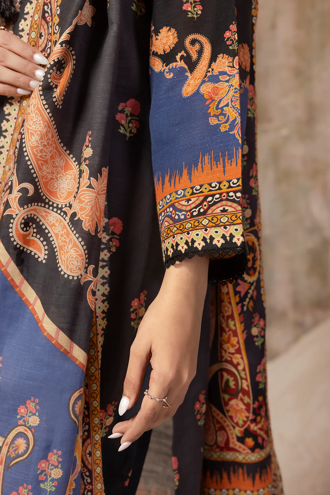 Embroidered Kurta Dupatta Trouser - 3118 - Image 8