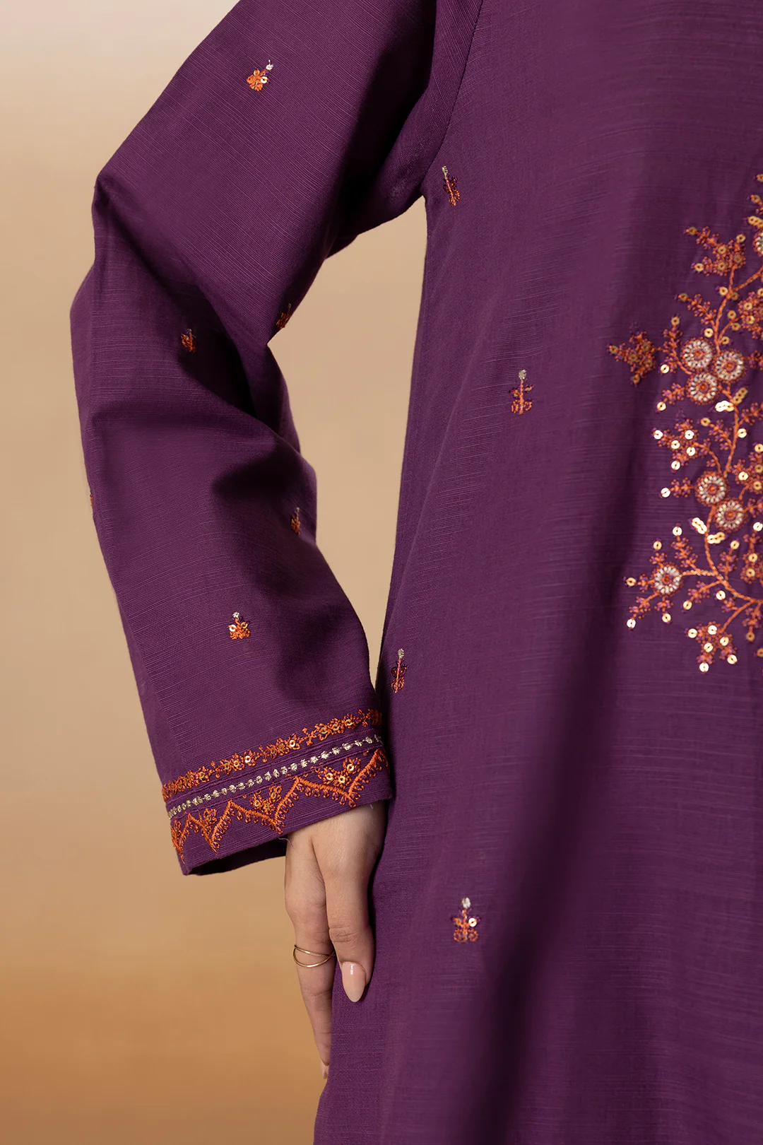 Embroidered Kurta Dupatta Trouser - 3395 - Image 7