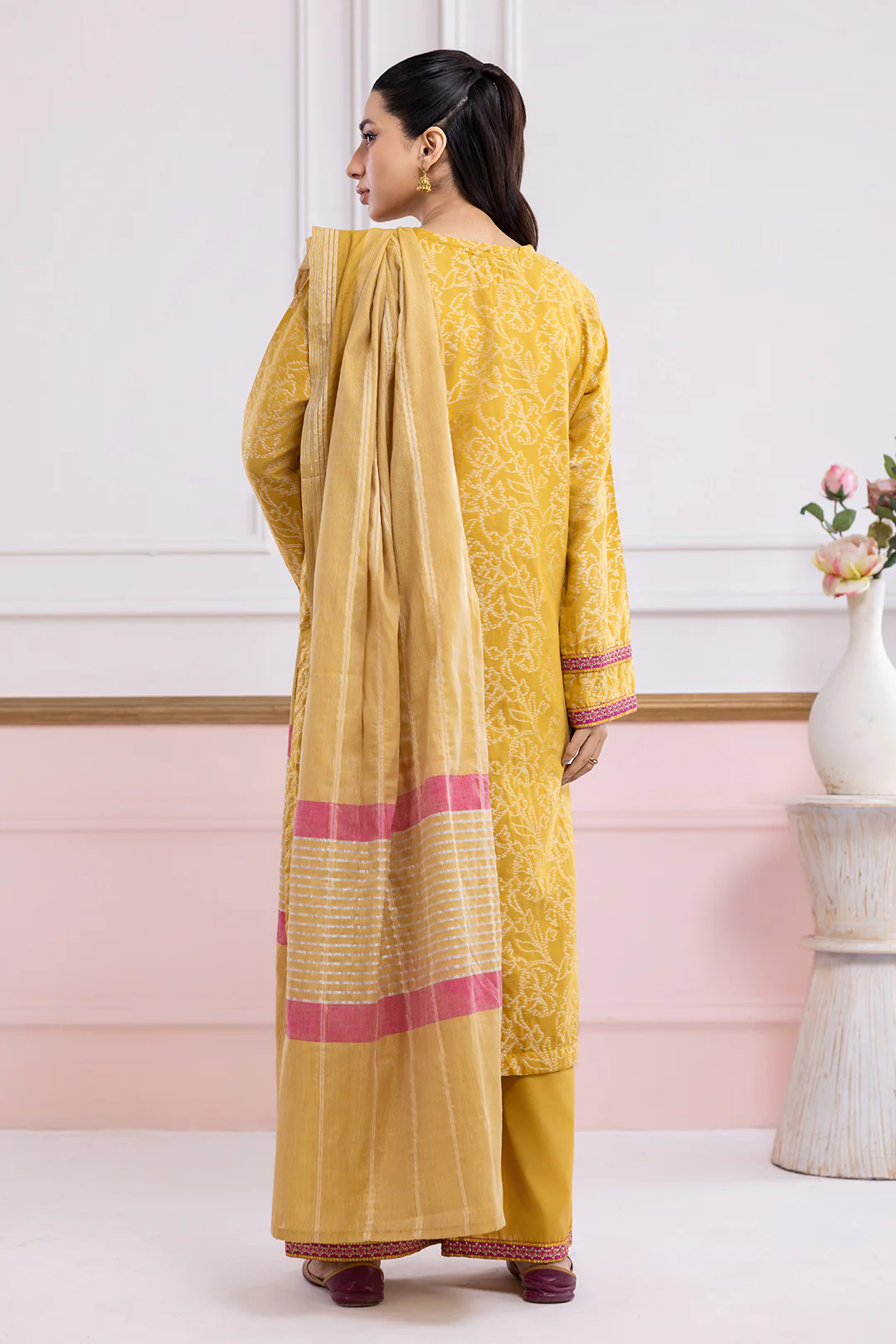 Embroidered Kurta Dupatta Trouser - 2527 - Image 11