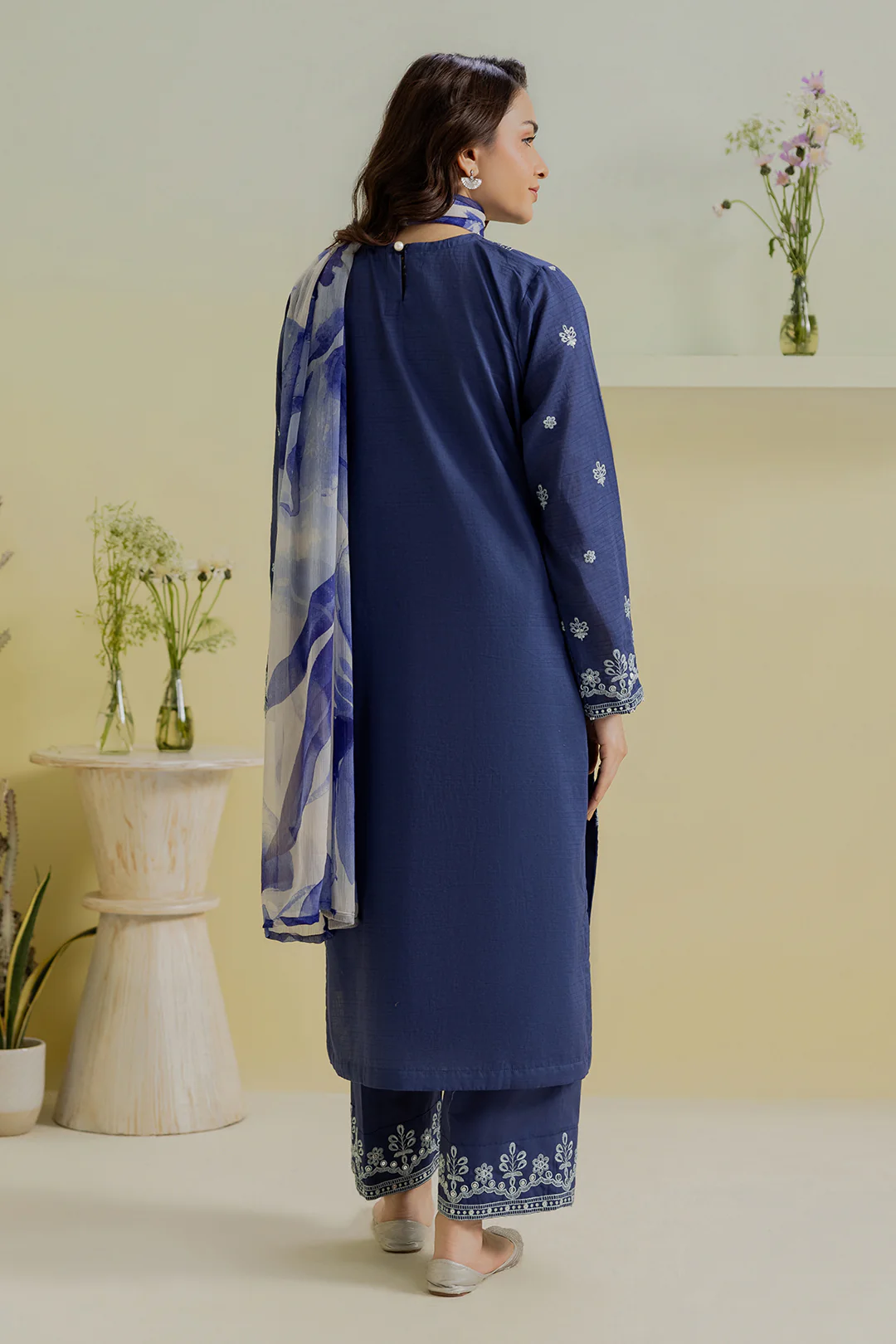 Embroidered Kurta Dupatta Trouser - 2560 - Image 19