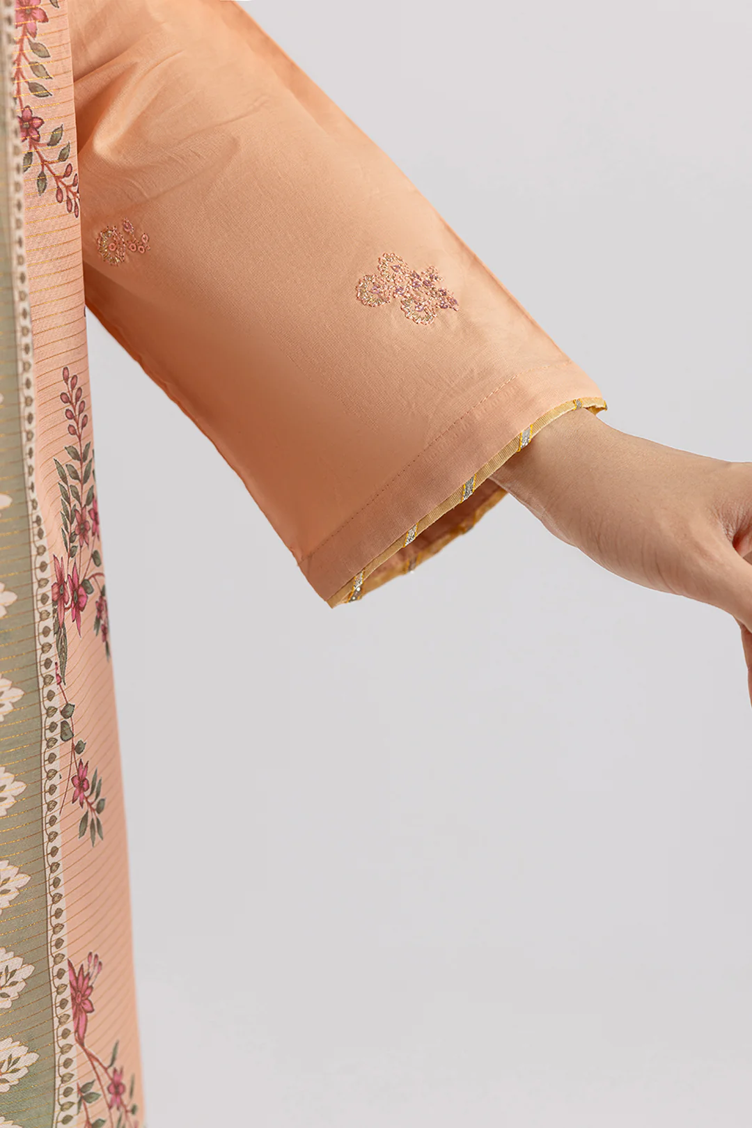 Embroidered Kurta Dupatta Trouser - 2596 - Image 6