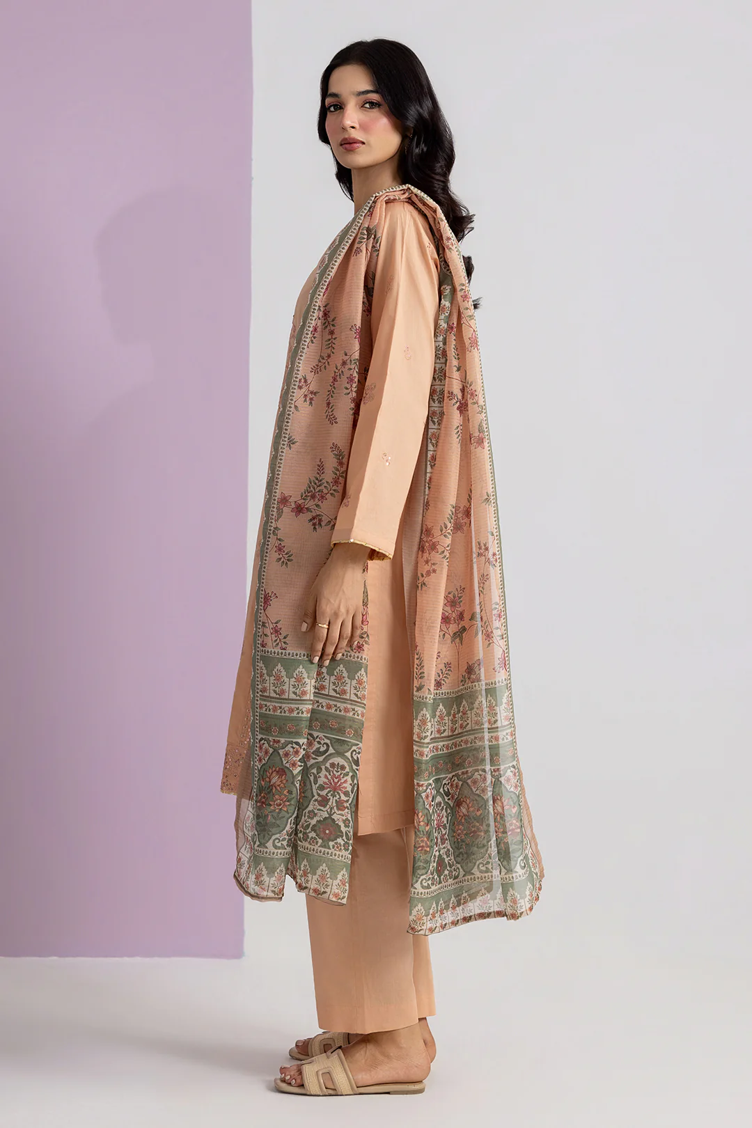 Embroidered Kurta Dupatta Trouser - 2596 - Image 7