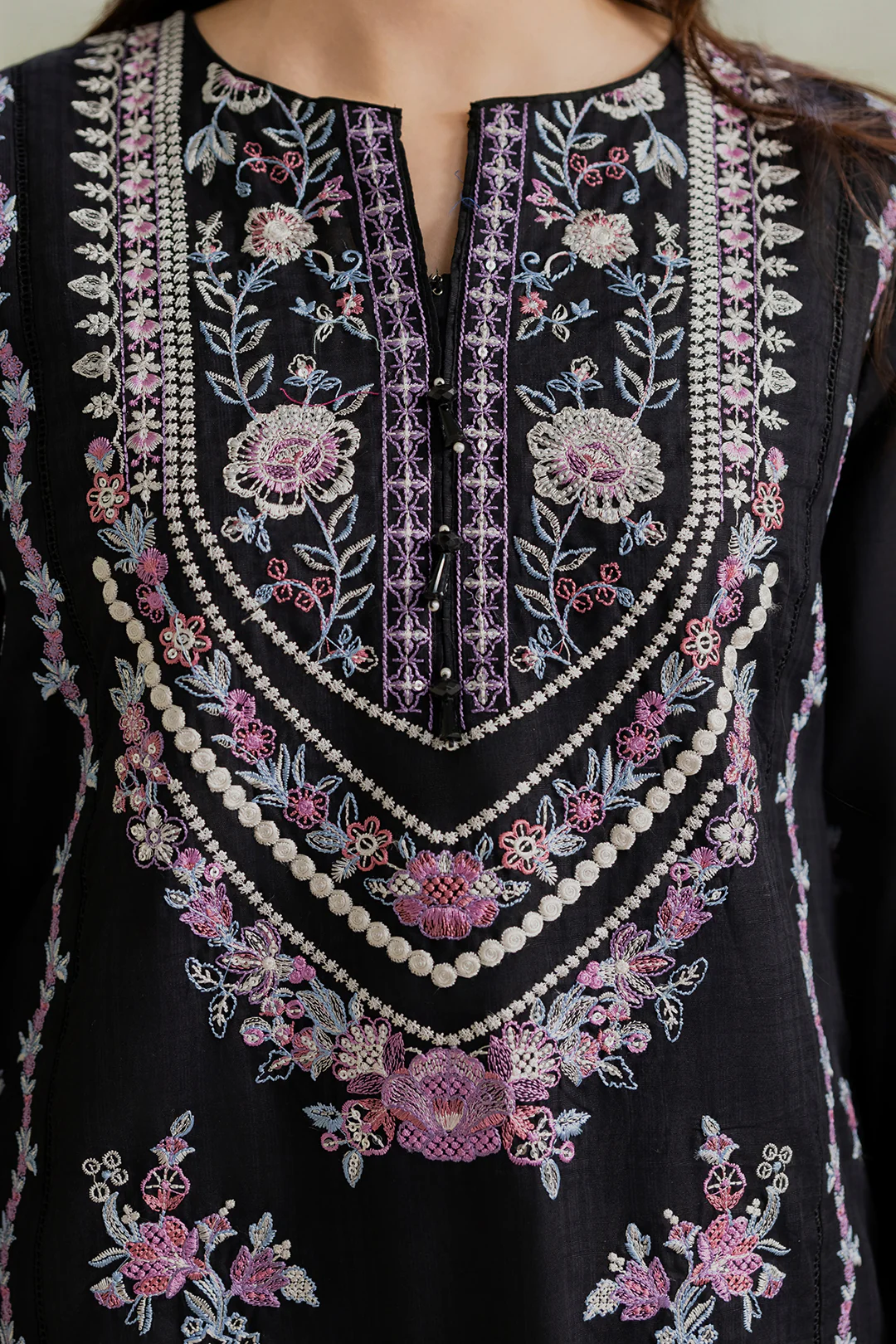 Embroidered Kurta Dupatta Trouser - 2609 - Image 4