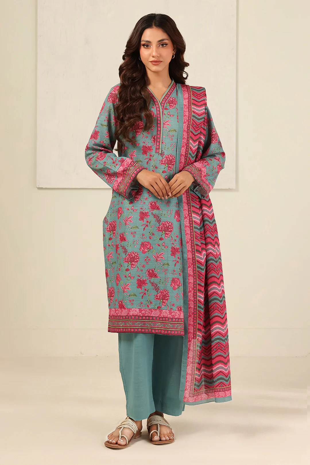 Kurta Dupatta Trouser - 2698