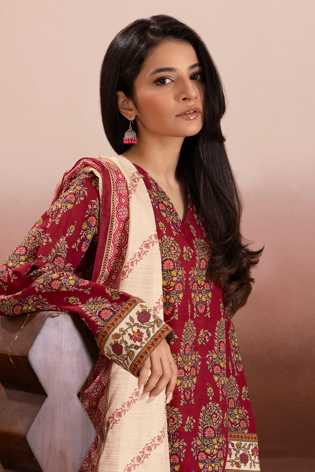 Kurta Dupatta Trouser - 2701 - Image 2