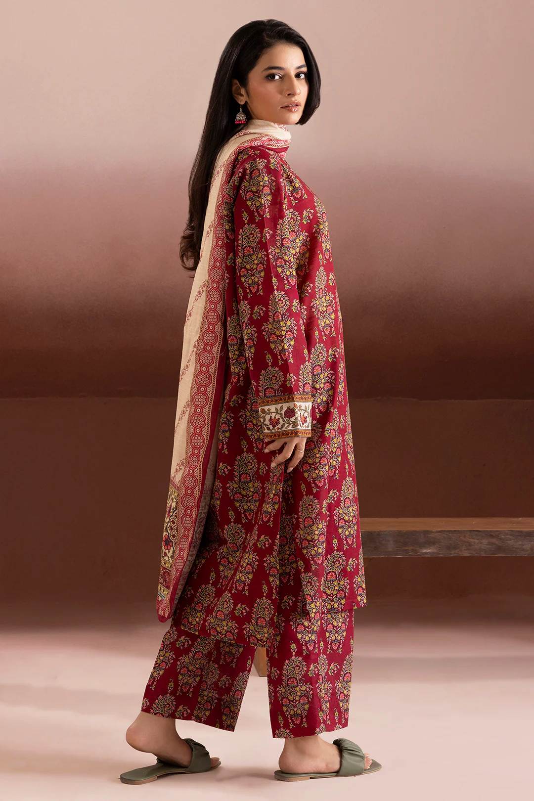Kurta Dupatta Trouser - 2701 - Image 3