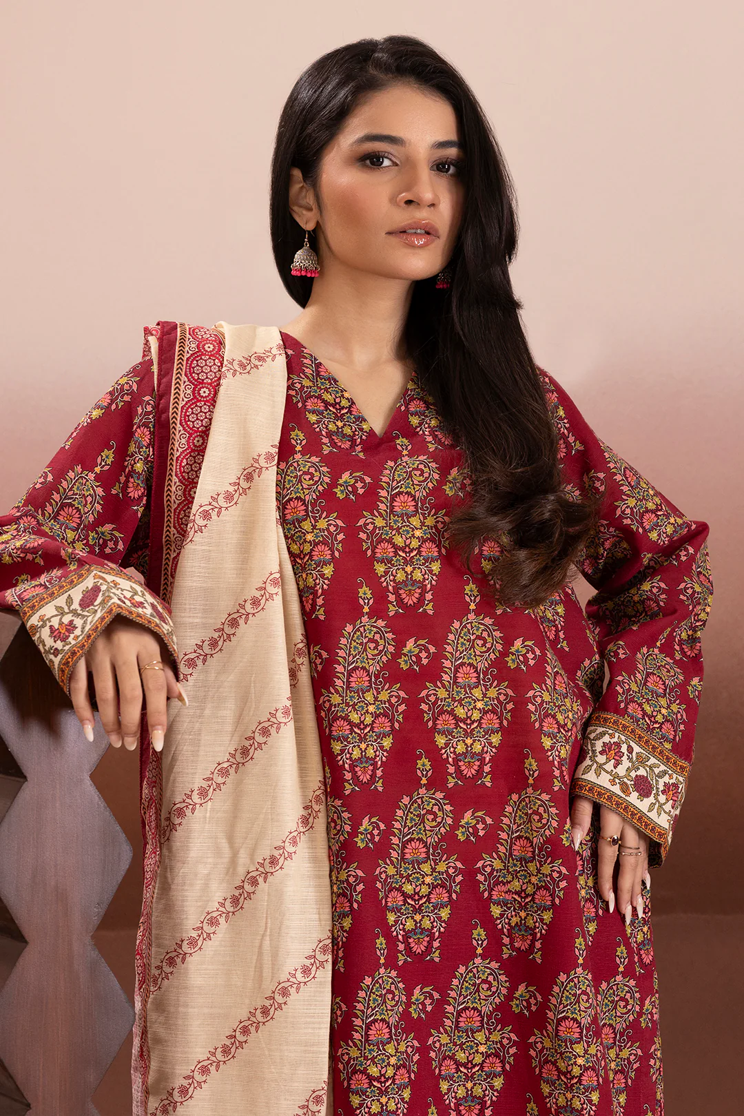 Kurta Dupatta Trouser - 2701 - Image 4