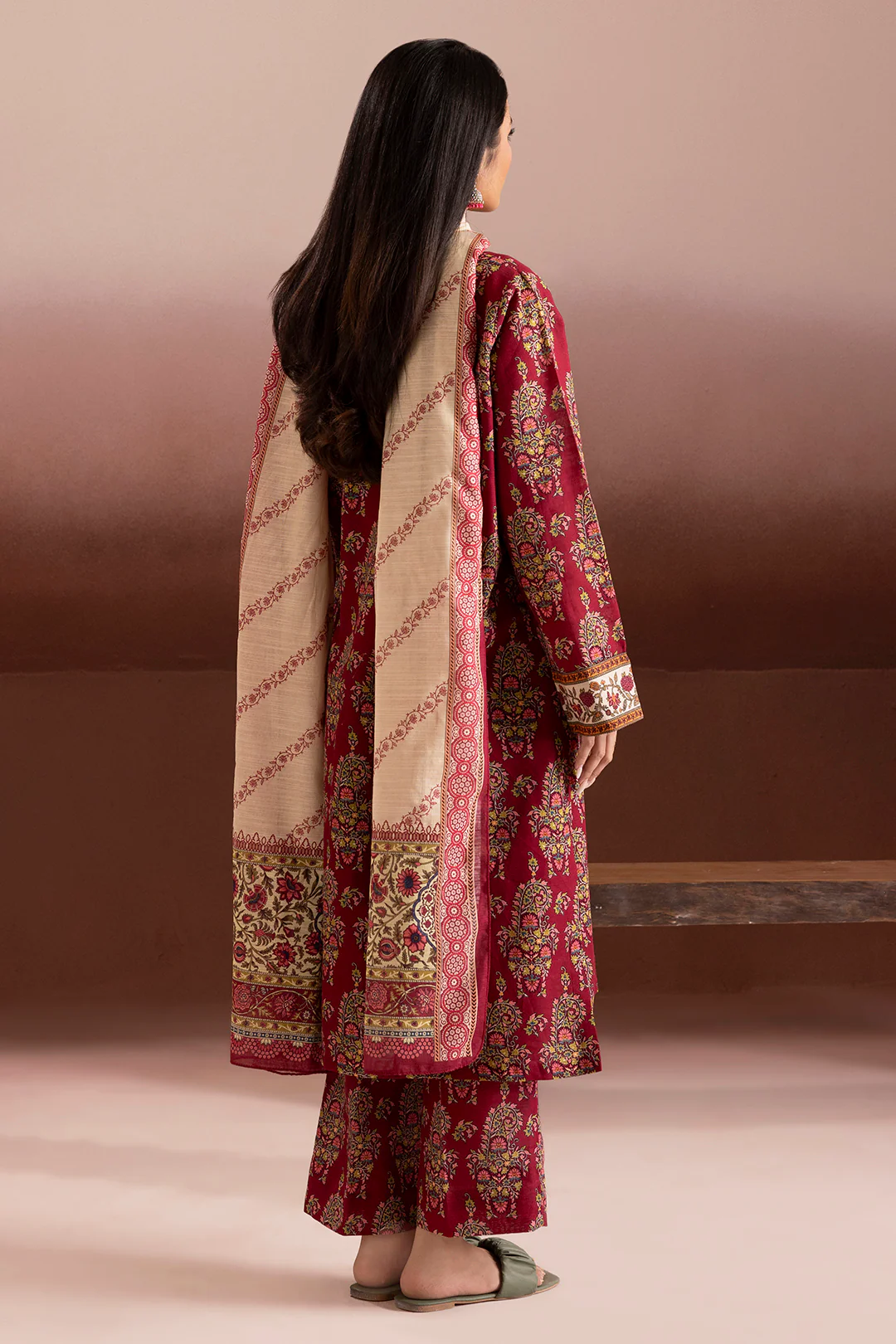 Kurta Dupatta Trouser - 2701 - Image 7