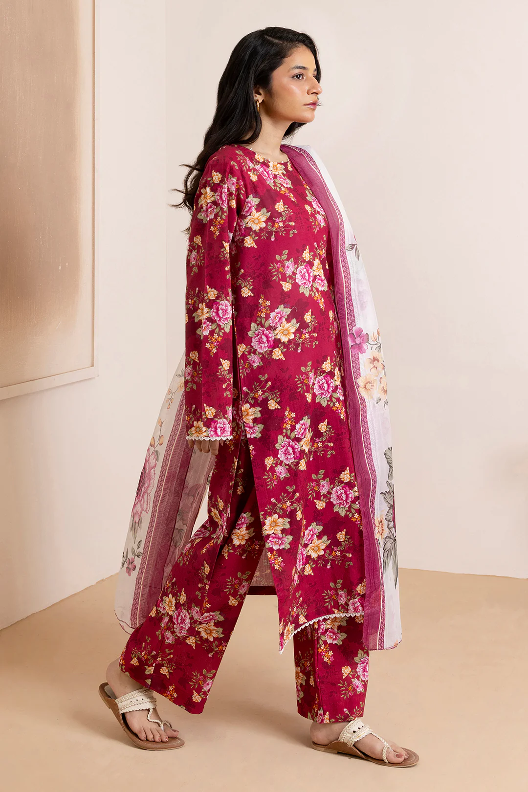 Kurta Dupatta Trouser - 2709 - Image 5