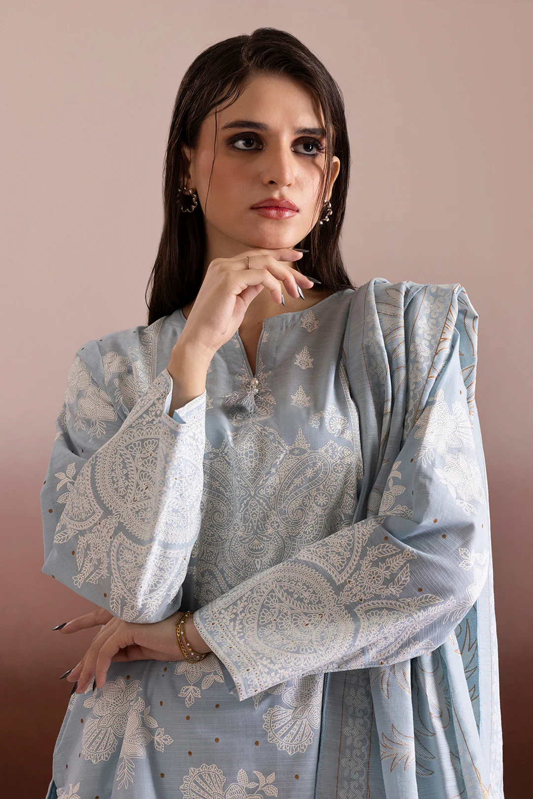 Kurta Dupatta Trouser - 2777 - Image 2