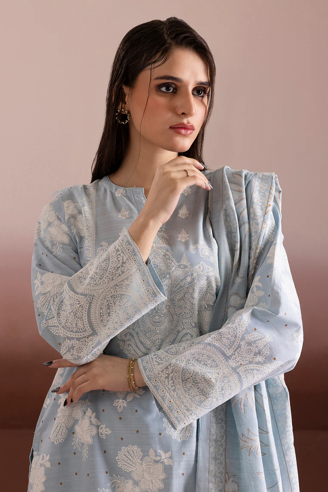 Kurta Dupatta Trouser - 2777 - Image 4