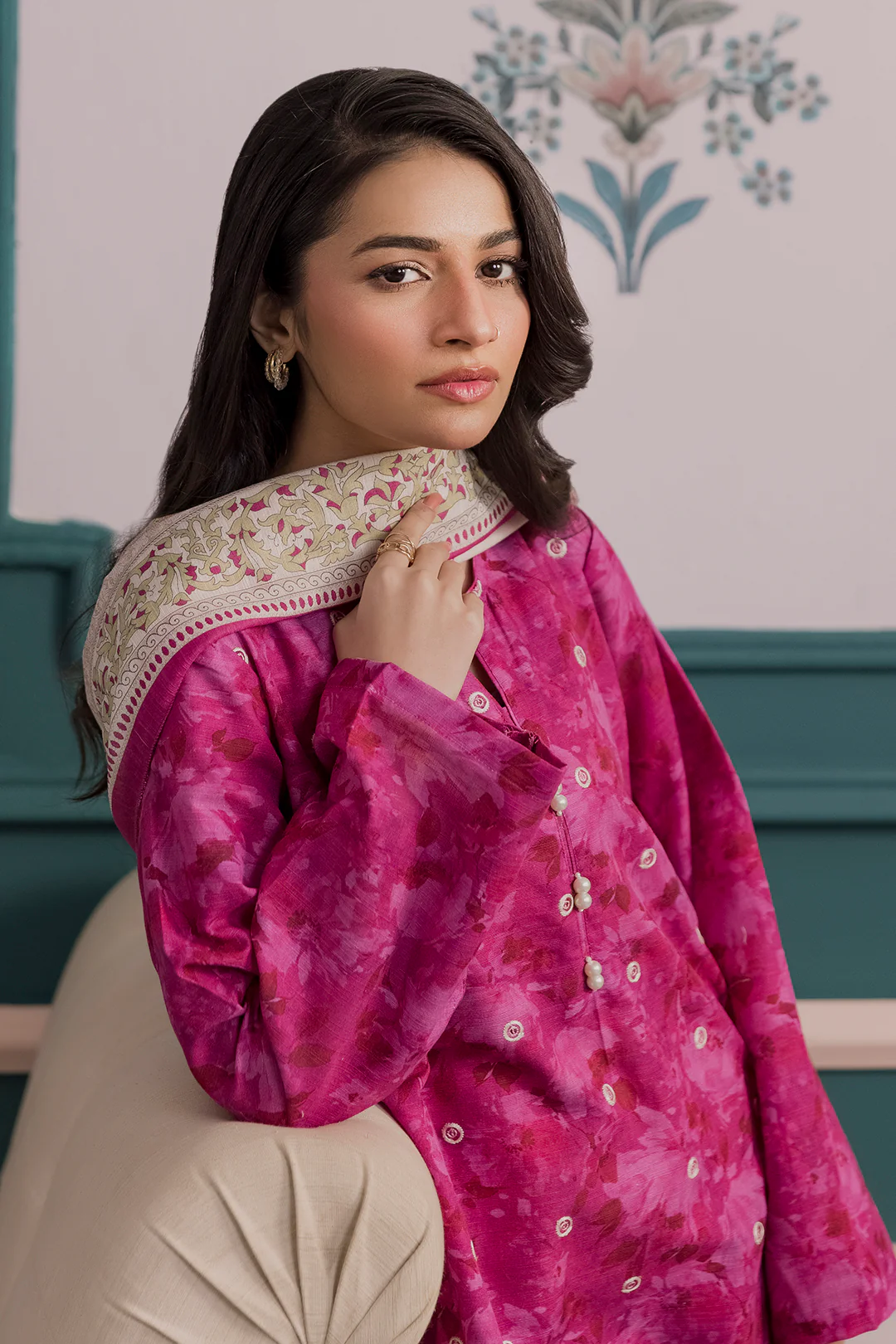 Embroidered Kurta Dupatta Trouser - 2888 - Image 2