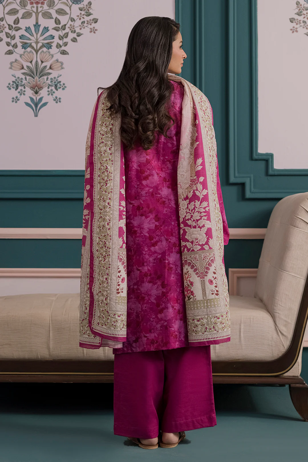 Embroidered Kurta Dupatta Trouser - 2888 - Image 6