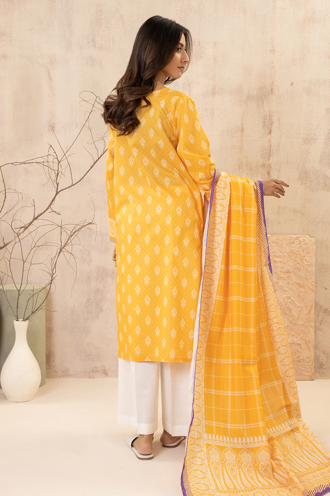 Embroidered Kurta Dupatta - 2823 - Image 5