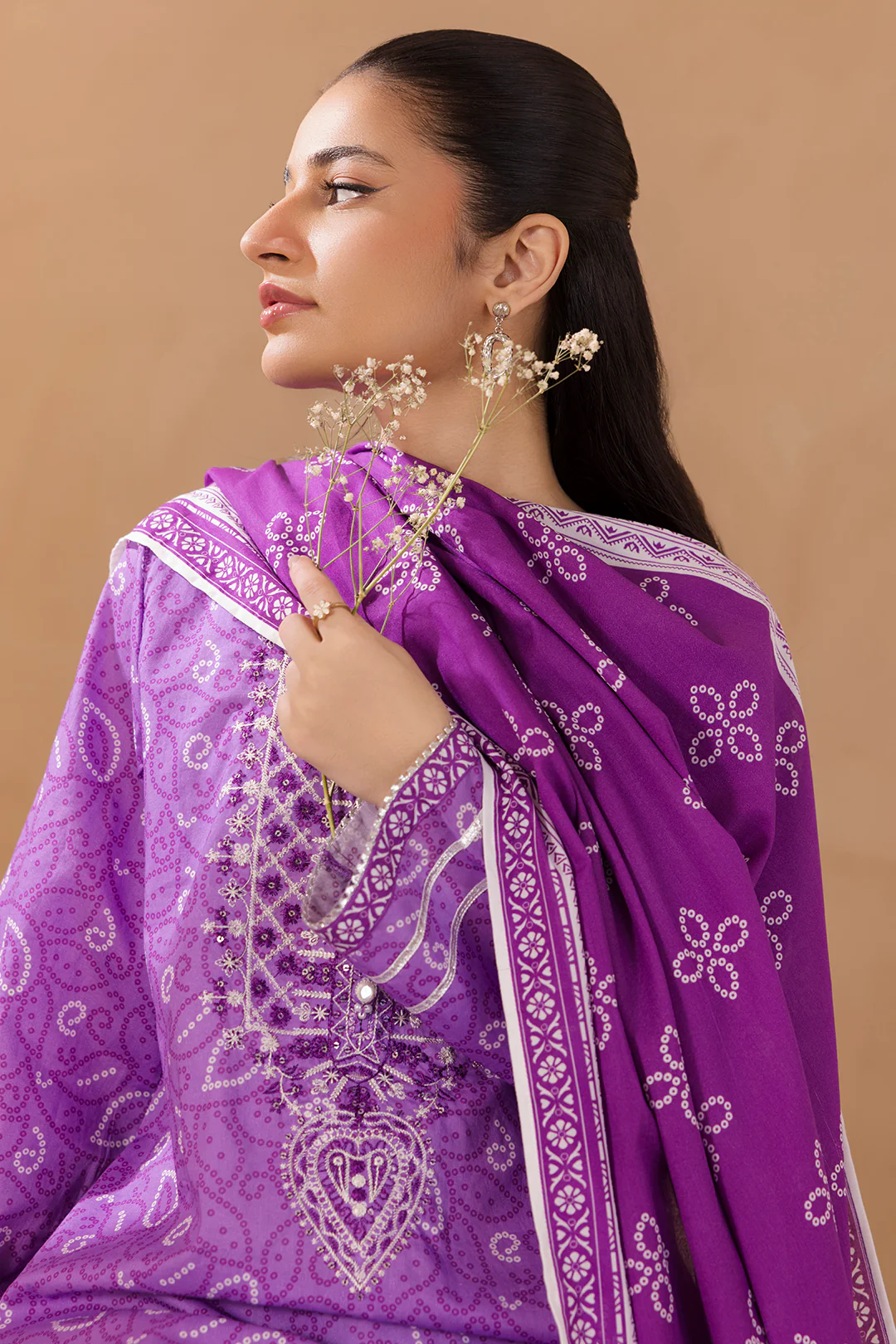 Embroidered Kurta Dupatta - 3212