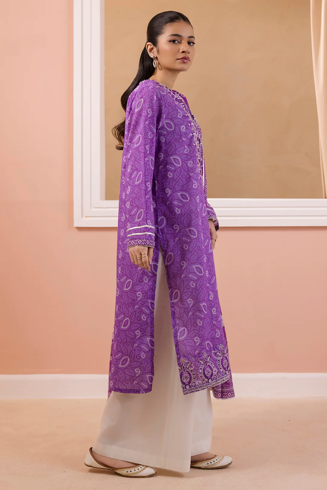 Embroidered Kurta Dupatta - 3212 - Image 11