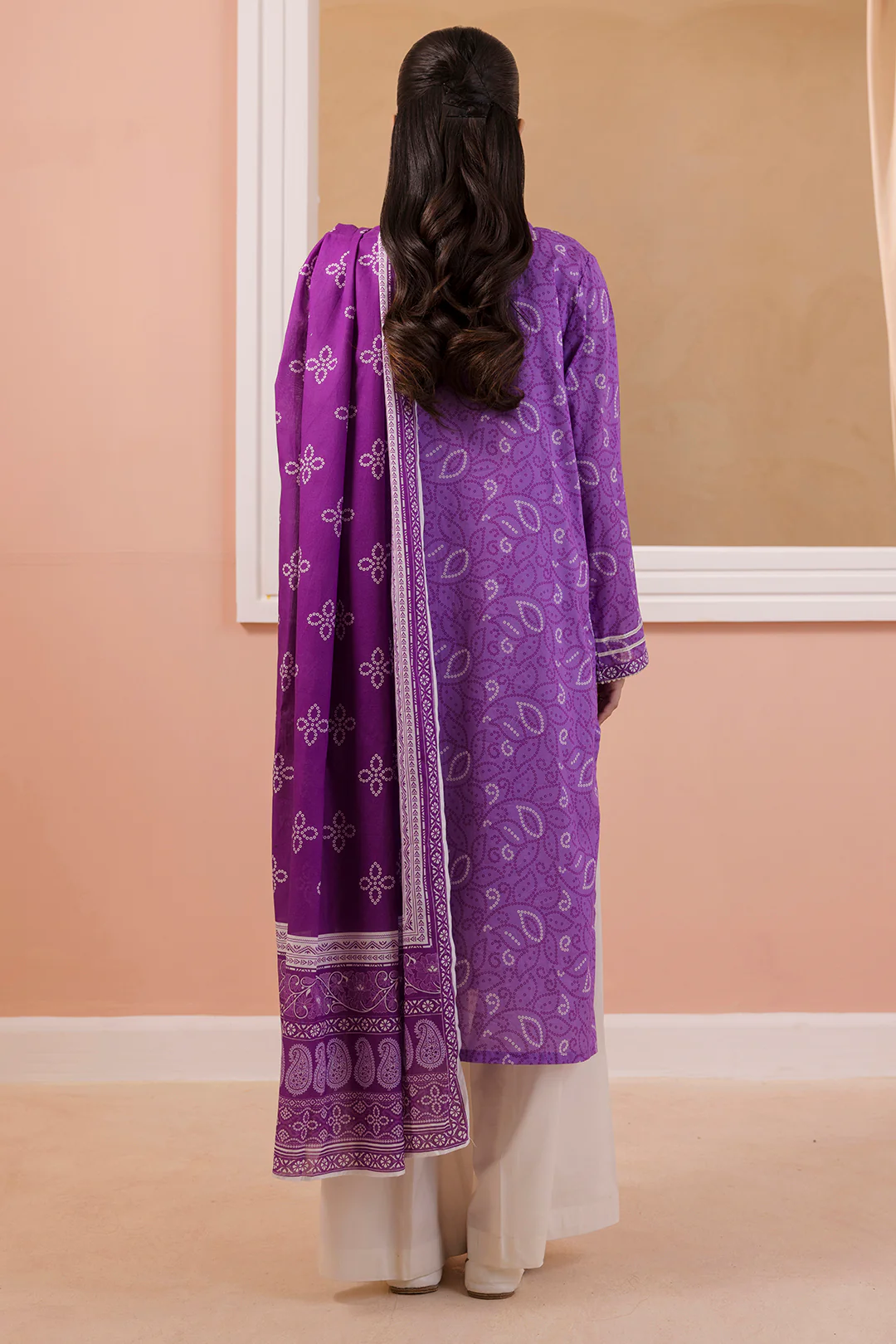Embroidered Kurta Dupatta - 3212 - Image 9