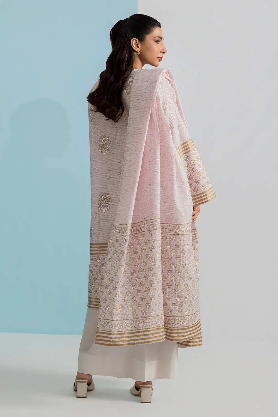 Embroidered Kurta Dupatta - 2506 - Image 8