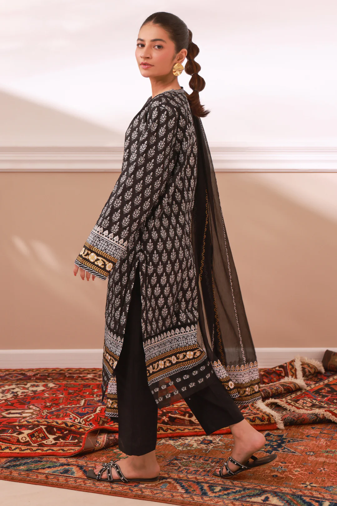 Embroidered Kurta Dupatta - 0973 - Image 3