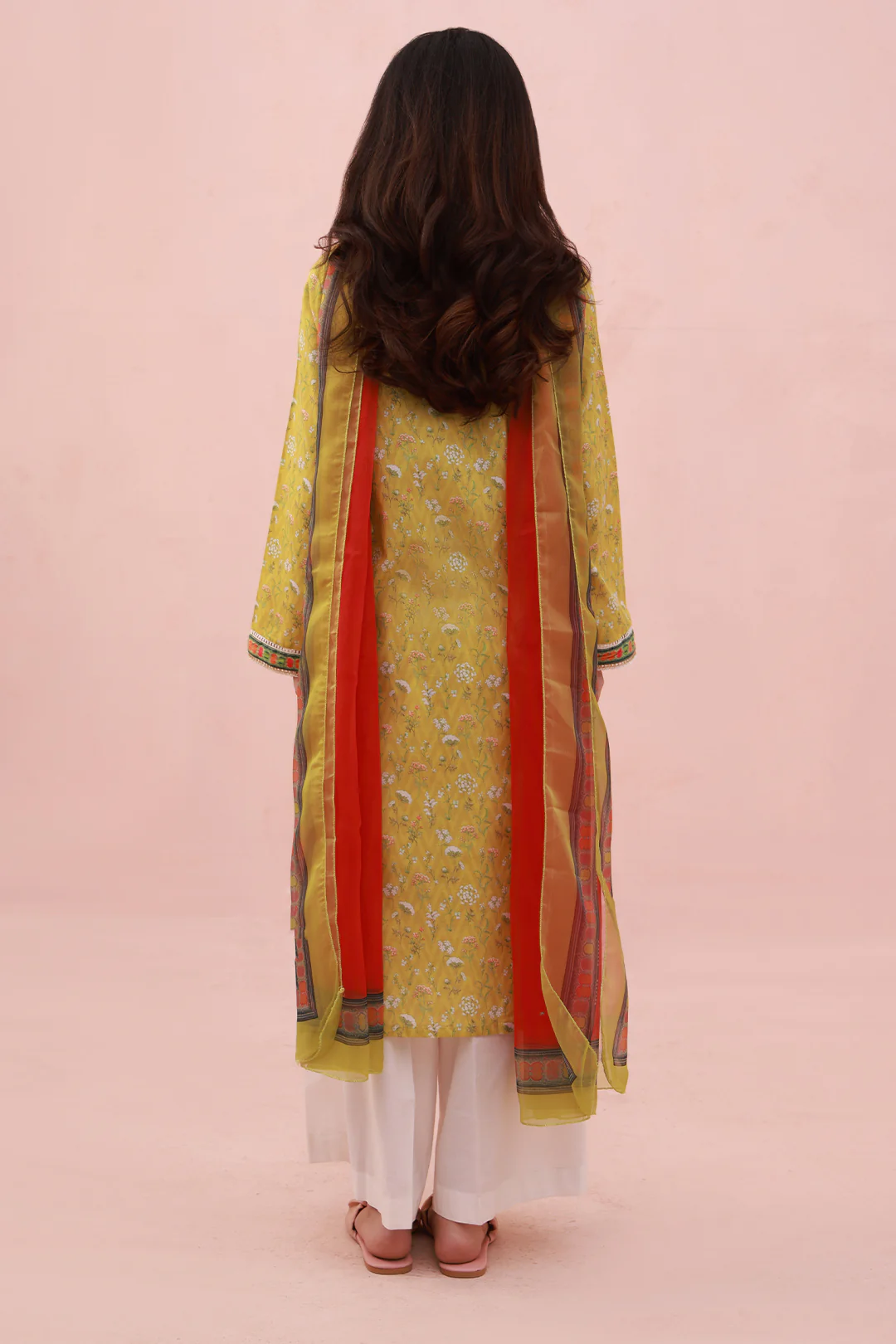 Embroidered Kurta Dupatta - 1905 - Image 5