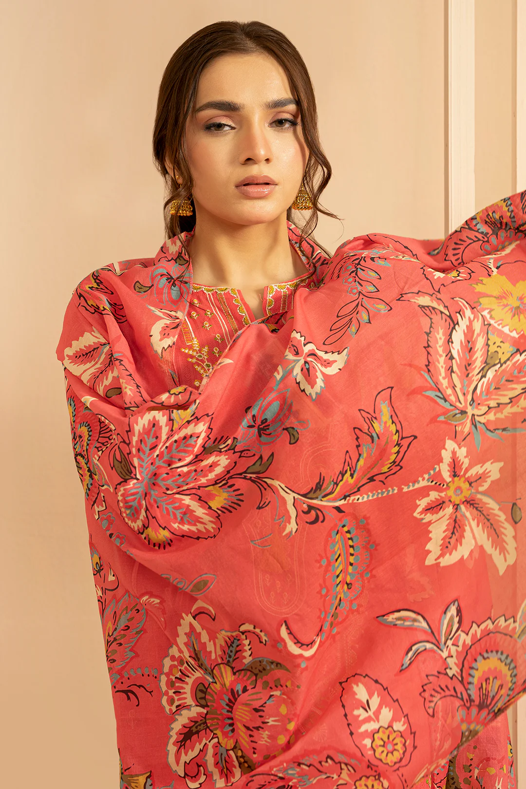 Embroidered Kurta Dupatta - 1477 - Image 2