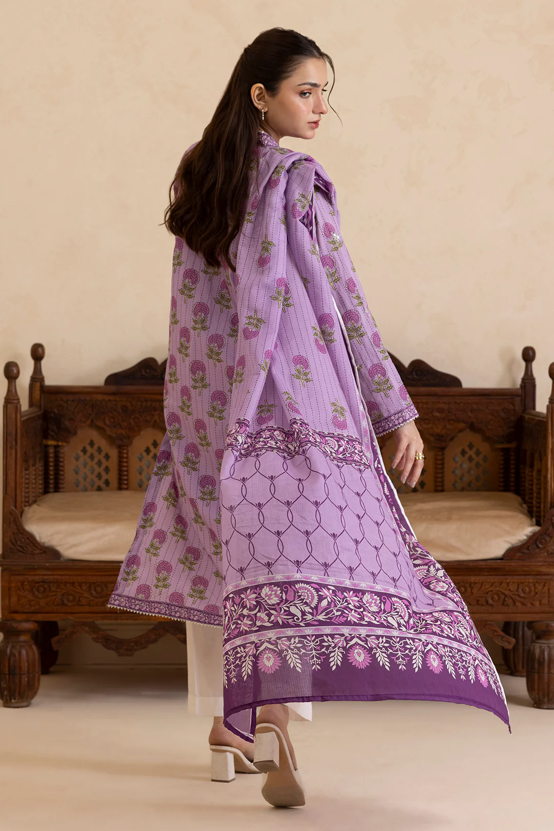 Embroidered Kurta Dupatta - 1671 - Image 6