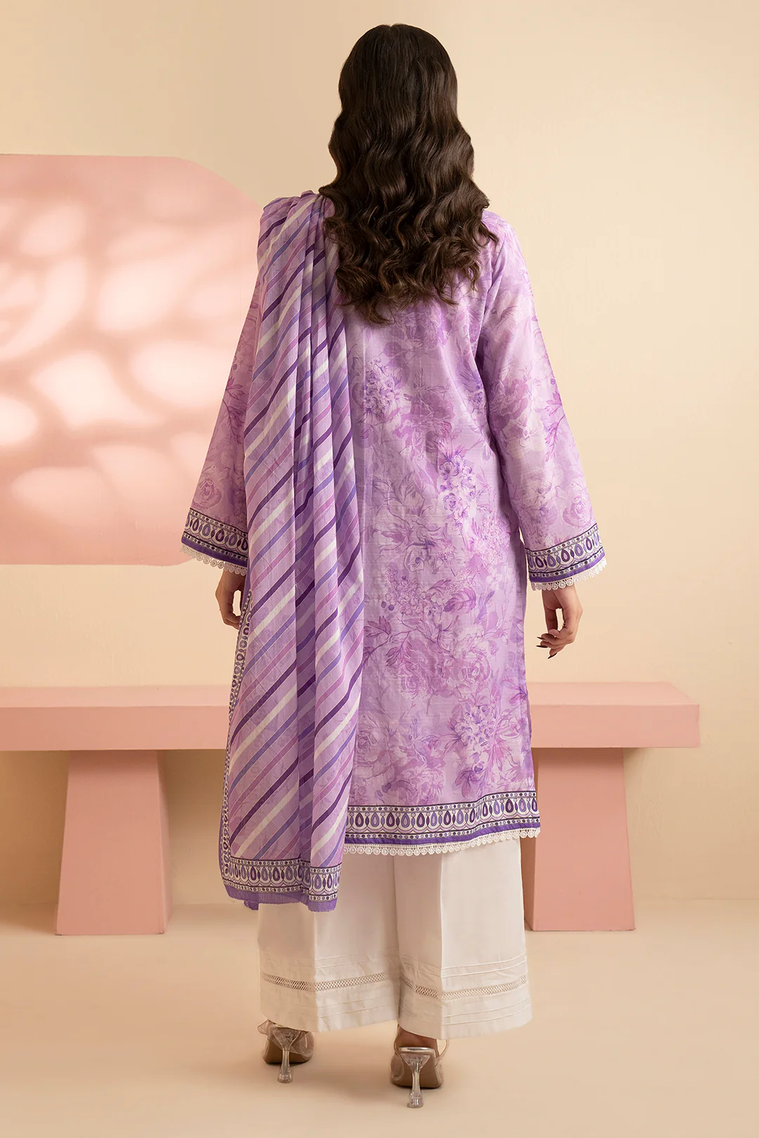 Embroidered Kurta Dupatta - 1850 - Image 8