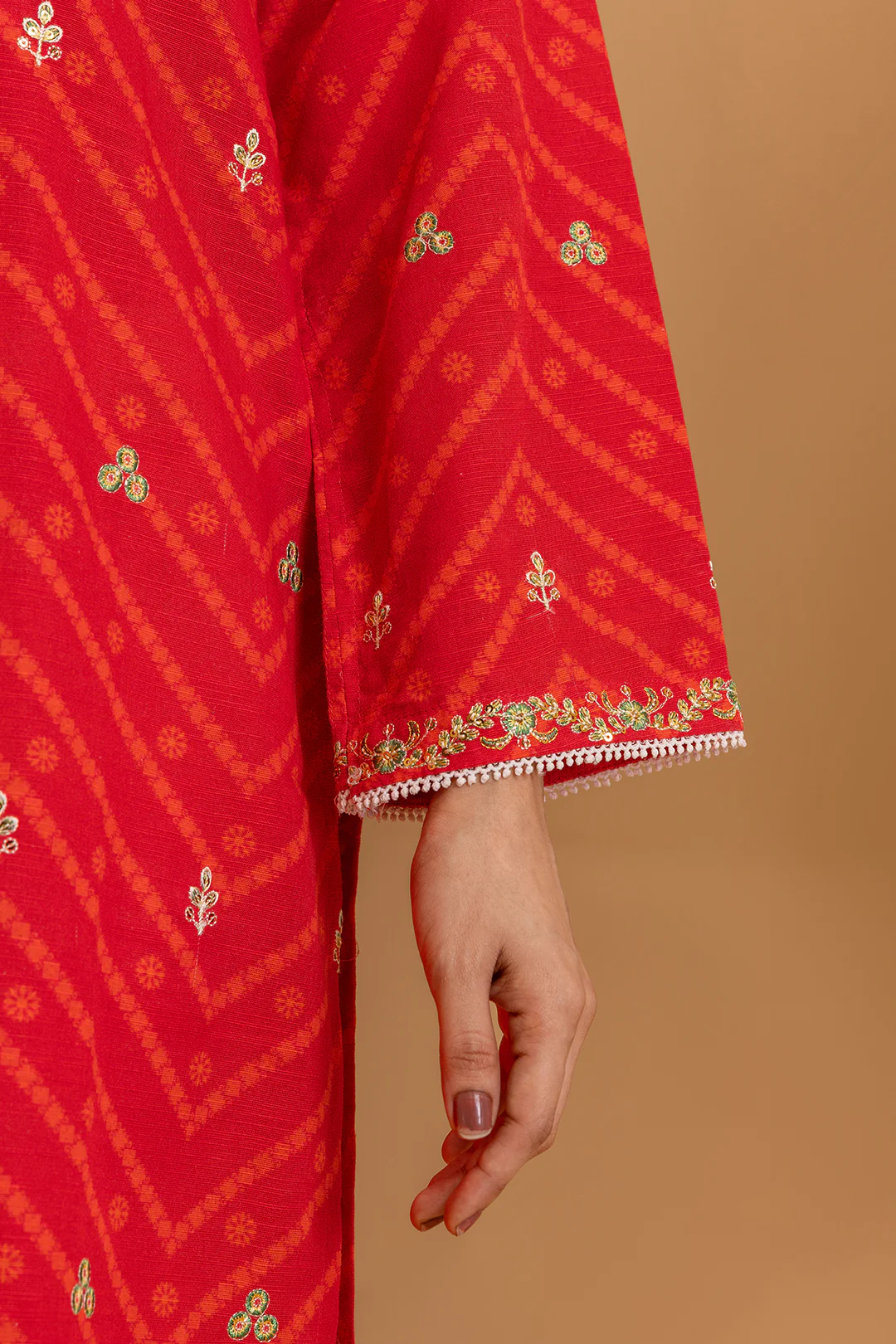 Embroidered Kurta Dupatta - 3111 - Image 6