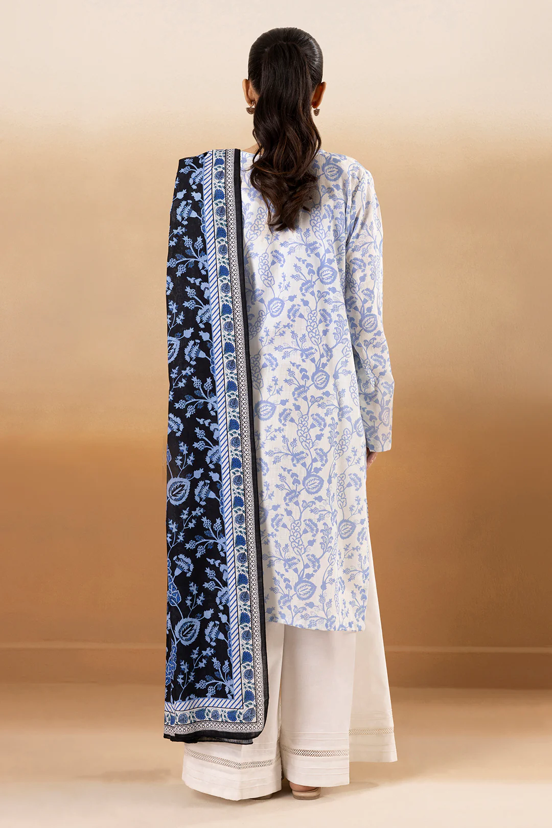 Embroidered Kurta Dupatta - 2694 - Image 7