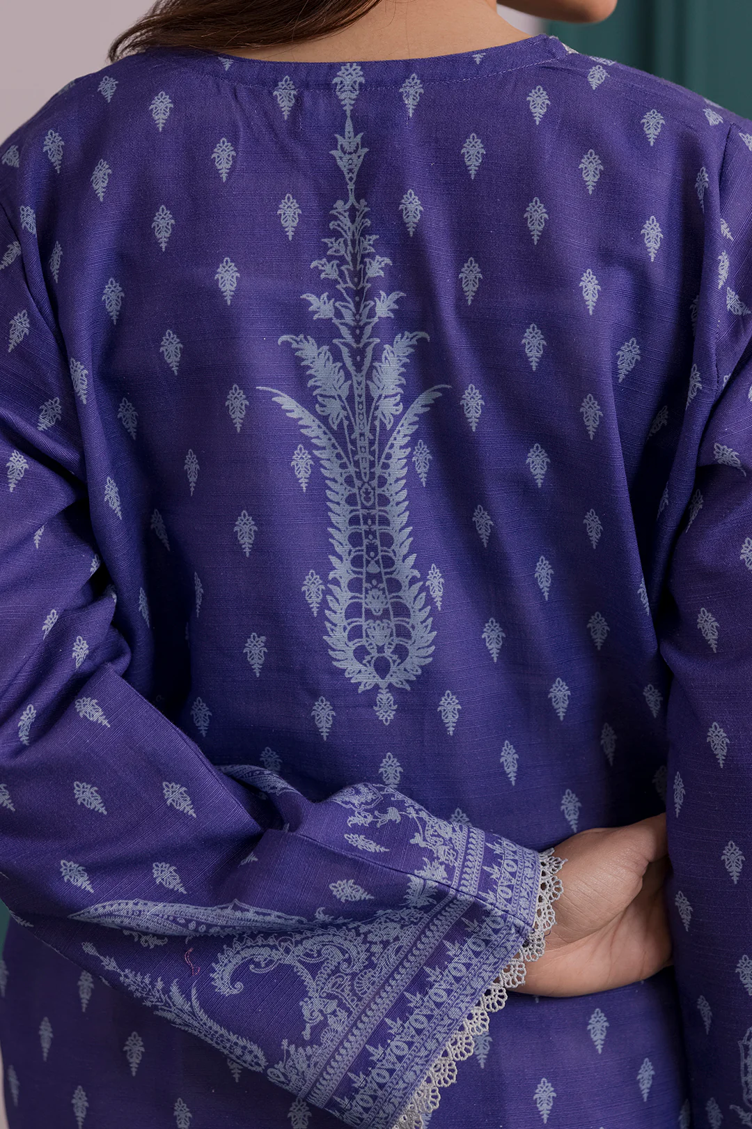 Embroidered Kurta Dupatta - 2857 - Image 6